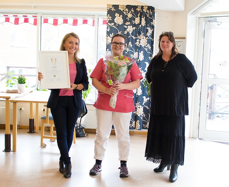 Från vänster på bild: Mimoza Bilalli, Sofia Eriksson, Åsa Karlsson