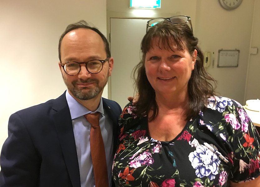 Infrastrukturminister Tomas Eneroth & Munkedals kommunalråd Åsa Karlsson